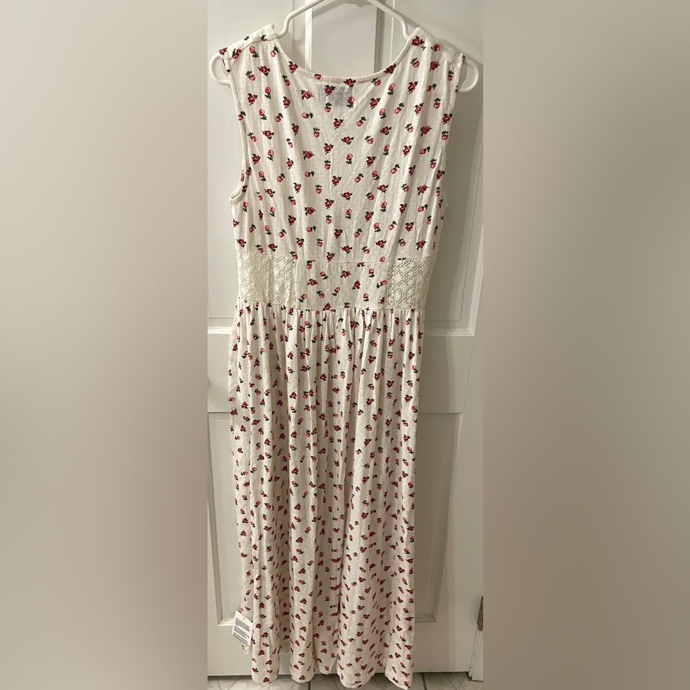 NWT ASOS DESIGN square neck ruched bust maxi dress with lace inserts - Picture 5 of 9